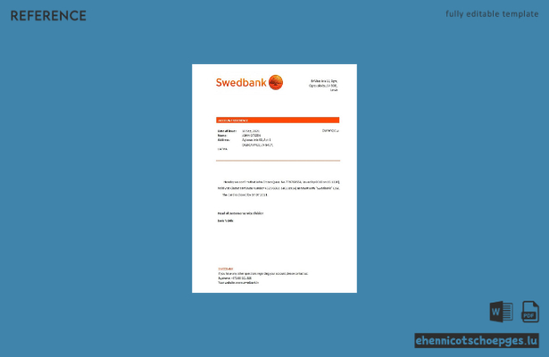 Lettland Swedbank Schließung Referenzbeispiel Vorschau